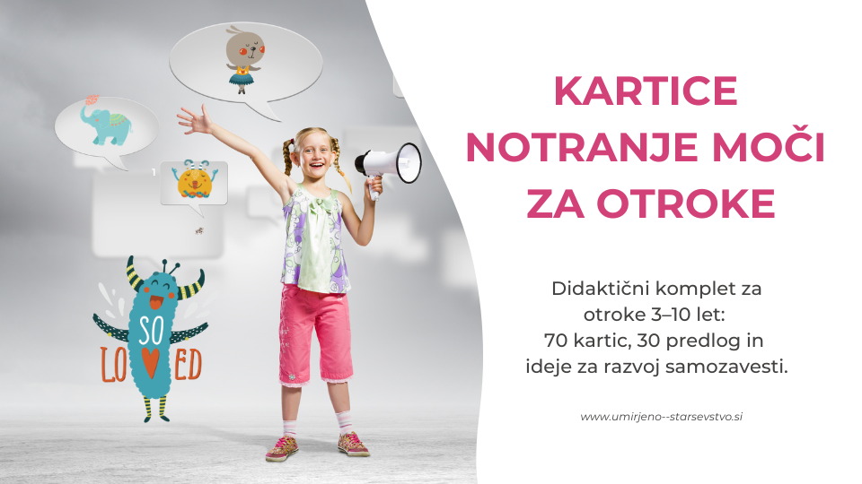 Kartice notranje moči za otroke